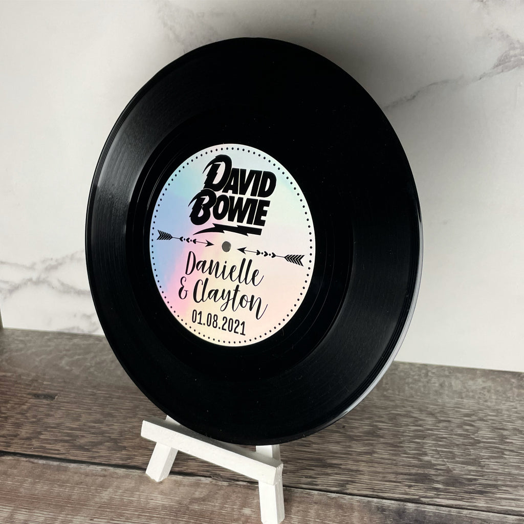 Real 7” Vinyl Wedding Table Numbers/ Names - Holographic Record Design (Copy)