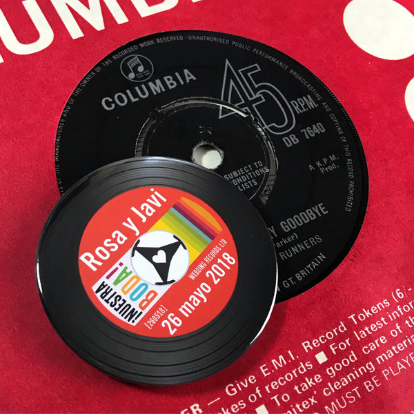 Save The Date Magnets Vinyl Record Design 3