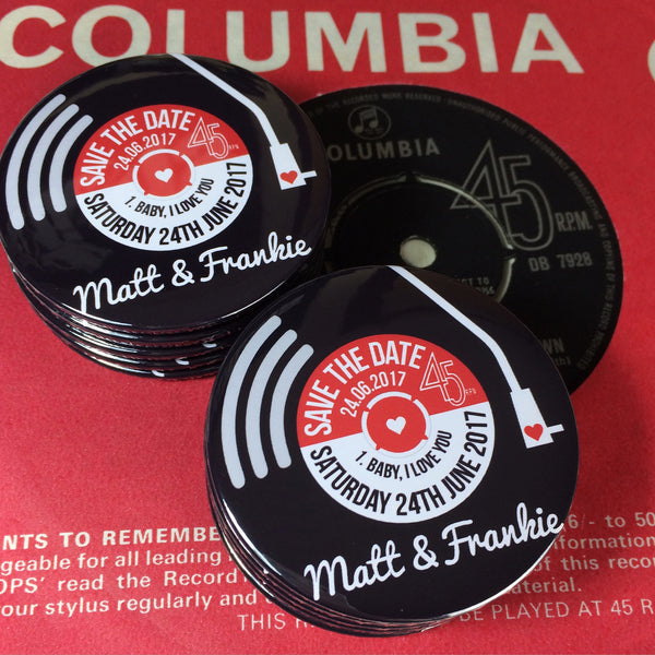 Save The Date Magnets Vinyl Record Design 2