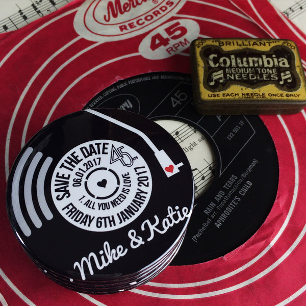 Save The Date Magnets Vinyl Record Design 2
