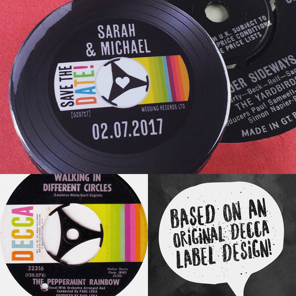 Save The Date Magnets Vinyl Record Design 3