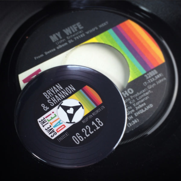 Save The Date Magnets Vinyl Record Design 3