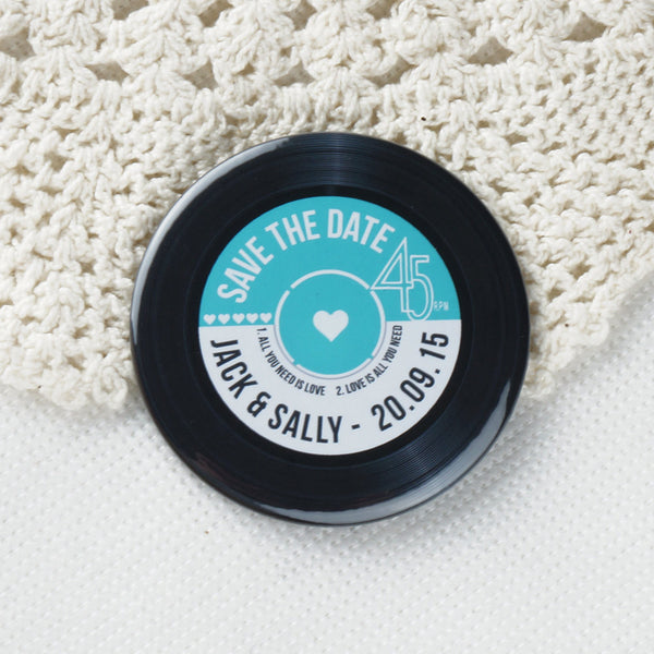 Save The Date Magnets Vinyl Record Design