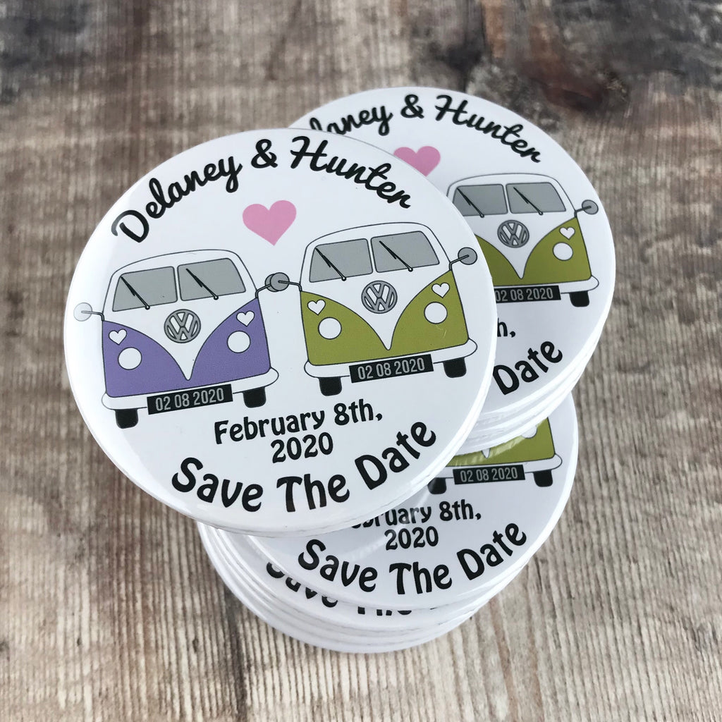Save The Date Magnets Camper Van Inspired Design