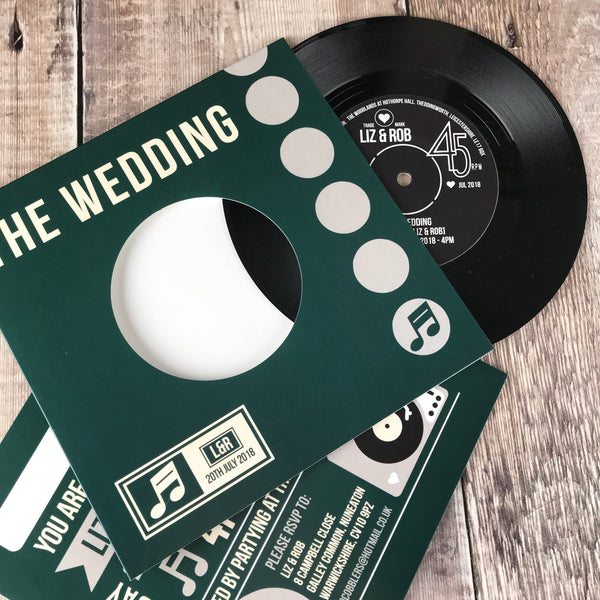 Wedding/ Party Invitations - REAL Vintage Vinyl Record Design